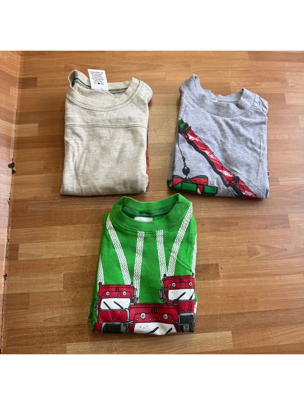 Tumbleweed shirt bundle, size 4t, organic cotton, Christmas truck, tractor,3 pc